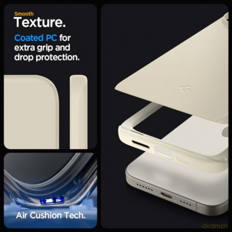 Spigen Thin Fit, mute beige - iPhone 15 Pro