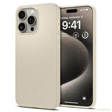 Spigen Thin Fit, mute beige - iPhone 15 Pro Max