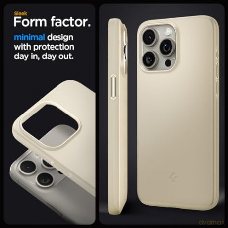 Spigen Thin Fit, mute beige - iPhone 15 Pro Max