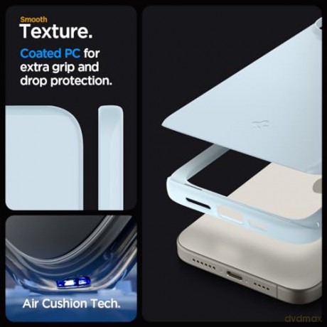 Spigen Thin Fit, mute blue - iPhone 15 Pro Max
