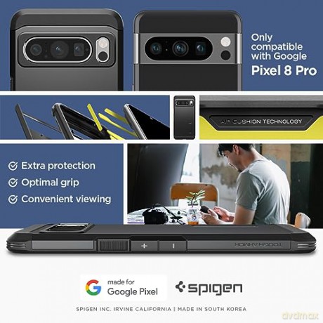 SPIGEN TOUGH ARMOR GOOGLE PIXEL 8 PRO BLACK