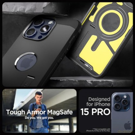 SPIGEN TOUGH ARMOR MAG MAGSAFE IPHONE 15 PRO BLACK