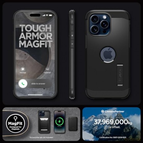SPIGEN TOUGH ARMOR MAG MAGSAFE IPHONE 15 PRO BLACK