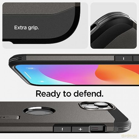 Spigen Tough Armor MagSafe, gunmetal - iPhone 15 Plus