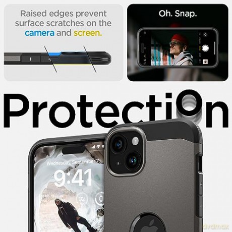 Spigen Tough Armor MagSafe, gunmetal - iPhone 15 Plus