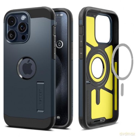 Spigen Tough Armor MagSafe, metal slate - iPhone 15 Pro Max