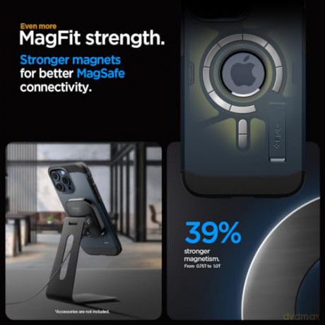 Spigen Tough Armor MagSafe, metal slate - iPhone 15 Pro Max