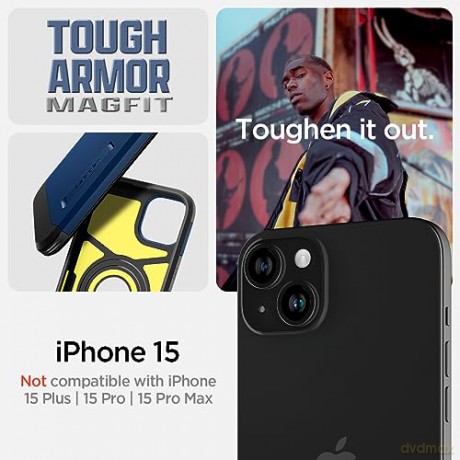 Spigen Tough Armor MagSafe, navy blue - iPhone 15