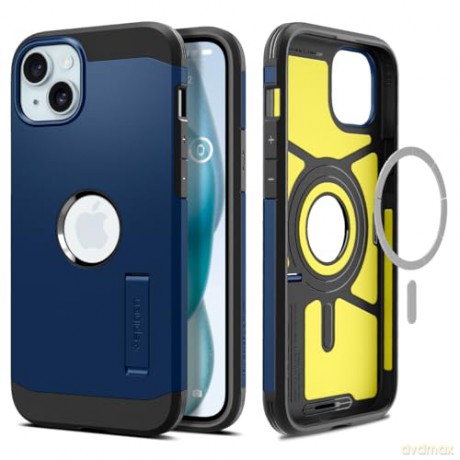 Spigen Tough Armor MagSafe, navy blue - iPhone 15 Plus