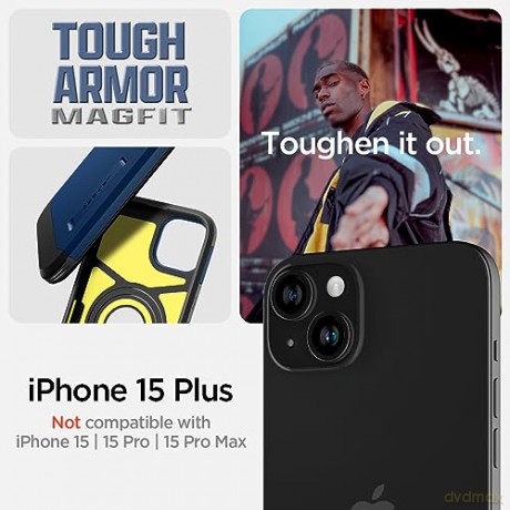 Spigen Tough Armor MagSafe, navy blue - iPhone 15 Plus