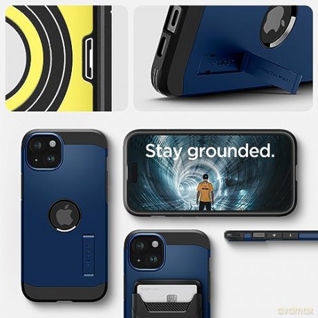 Spigen Tough Armor MagSafe, navy blue - iPhone 15 Plus