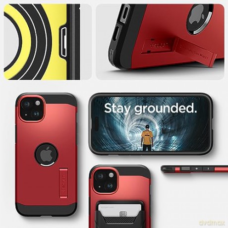 Spigen Tough Armor MagSafe, red - iPhone 15