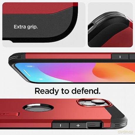 Spigen Tough Armor MagSafe, red - iPhone 15