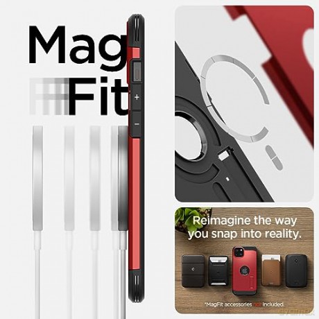 Spigen Tough Armor MagSafe, red - iPhone 15