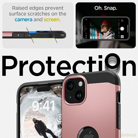 Spigen Tough Armor MagSafe, rose gold - iPhone 15