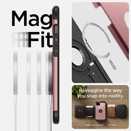 Spigen Tough Armor MagSafe, rose gold - iPhone 15