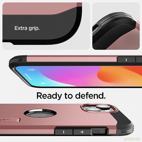 Spigen Tough Armor MagSafe, rose gold - iPhone 15