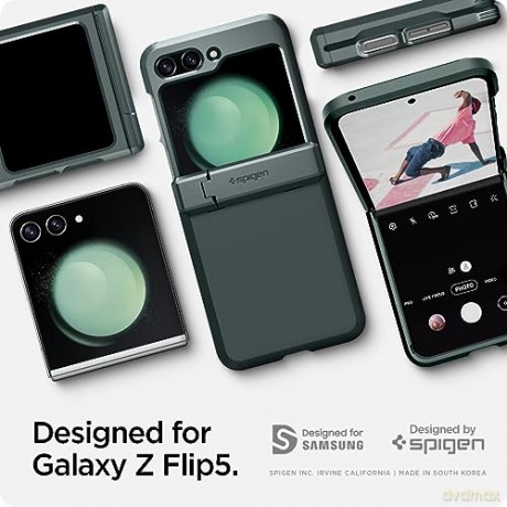 SPIGEN TOUGH ARMOR PRO GALAXY Z FLIP 5 ABYSS GREEN