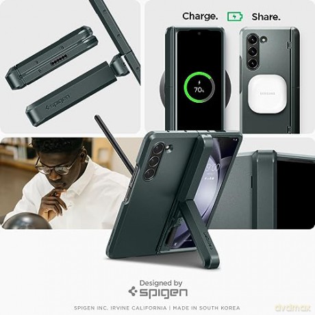SPIGEN TOUGH ARMOR PRO PEN GALAXY Z FOLD 5 ABYSS GREEN