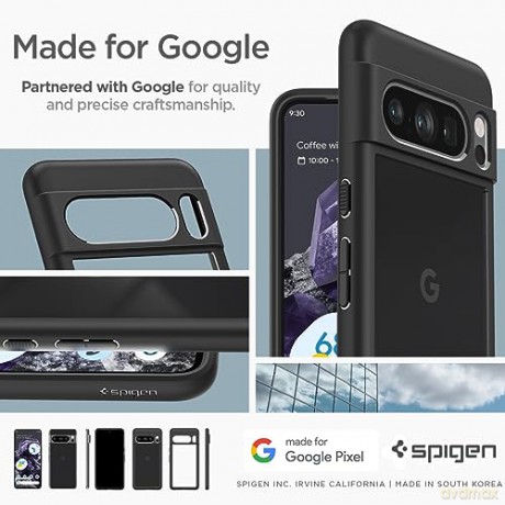 SPIGEN ULTRA HYBRID GOOGLE PIXEL 8 PRO MATTE BLACK