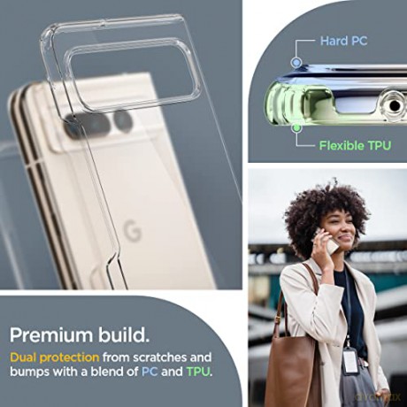 SPIGEN ULTRA HYBRID GOOGLE PIXEL FOLD CRYSTAL CLEAR
