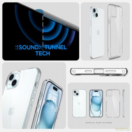 SPIGEN ULTRA HYBRID IPHONE 15 CRYSTAL CLEAR
