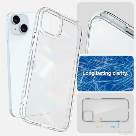 SPIGEN ULTRA HYBRID IPHONE 15 CRYSTAL CLEAR