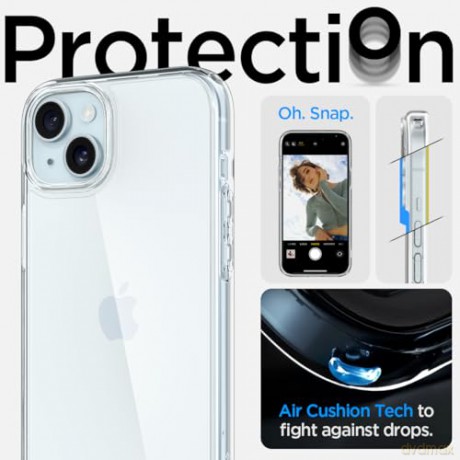 SPIGEN ULTRA HYBRID IPHONE 15 CRYSTAL CLEAR