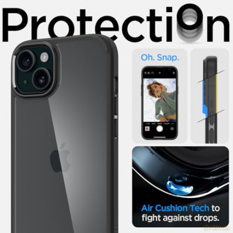 SPIGEN ULTRA HYBRID IPHONE 15 MATTE BLACK