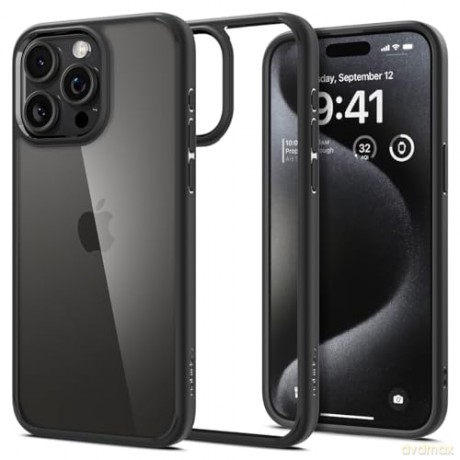 SPIGEN ULTRA HYBRID IPHONE 15 PRO MATTE BLACK