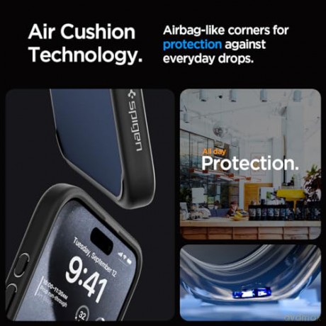 SPIGEN ULTRA HYBRID IPHONE 15 PRO MATTE BLACK