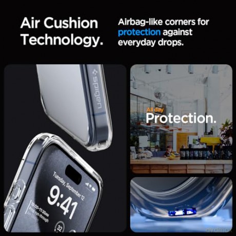 SPIGEN ULTRA HYBRID IPHONE 15 PRO MAX CRYSTAL CLEAR