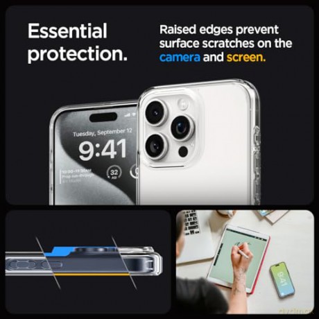 SPIGEN ULTRA HYBRID IPHONE 15 PRO MAX CRYSTAL CLEAR
