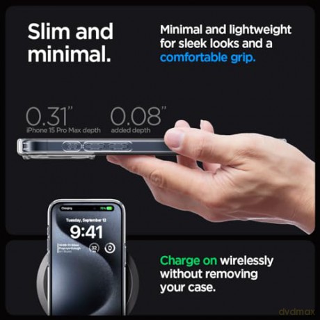 SPIGEN ULTRA HYBRID IPHONE 15 PRO MAX CRYSTAL CLEAR
