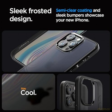 SPIGEN ULTRA HYBRID IPHONE 15 PRO MAX FROST BLACK