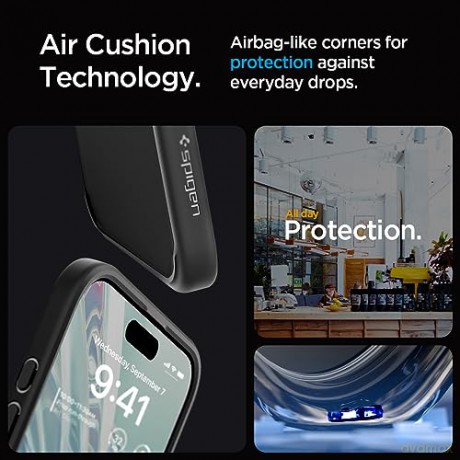 SPIGEN ULTRA HYBRID IPHONE 15 PRO MAX FROST BLACK