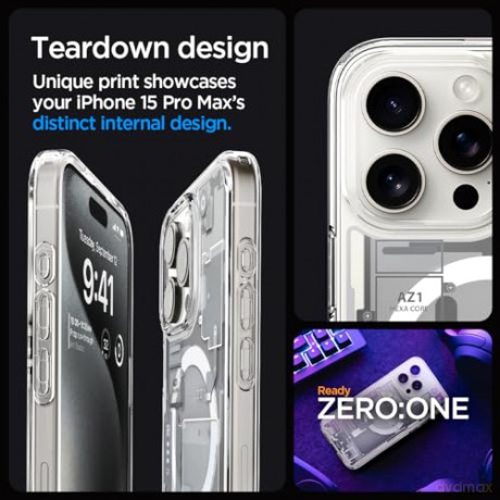 SPIGEN ULTRA HYBRID MAG MAGSAFE IPHONE 15 PRO MAX ZERO ONE WHITE