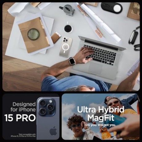 SPIGEN ULTRA HYBRID MAG MAGSAFE IPHONE 15 PRO WHITE