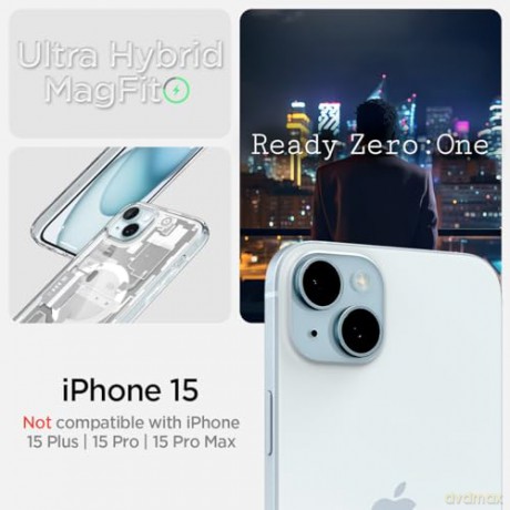 SPIGEN ULTRA HYBRID MAG MAGSAFE IPHONE 15 ZERO ONE WHITE