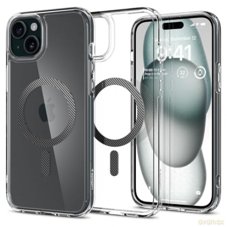 Spigen Ultra Hybrid MagSafe, carbon fiber - iPhone 15 Plus