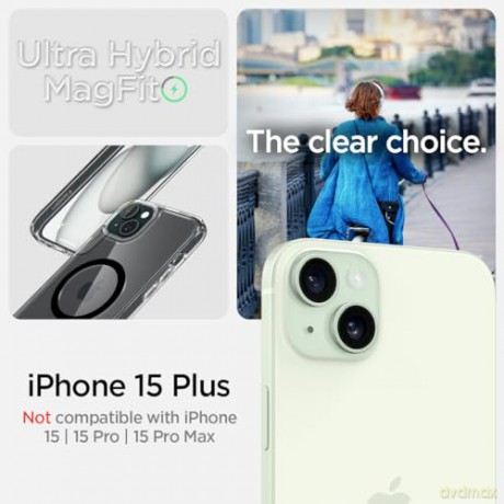 Spigen Ultra Hybrid MagSafe, carbon fiber - iPhone 15 Plus