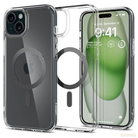 Spigen Ultra Hybrid MagSafe, graphite - iPhone 15 Plus