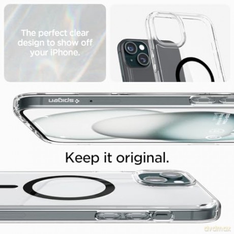 Spigen Ultra Hybrid MagSafe, graphite - iPhone 15 Plus