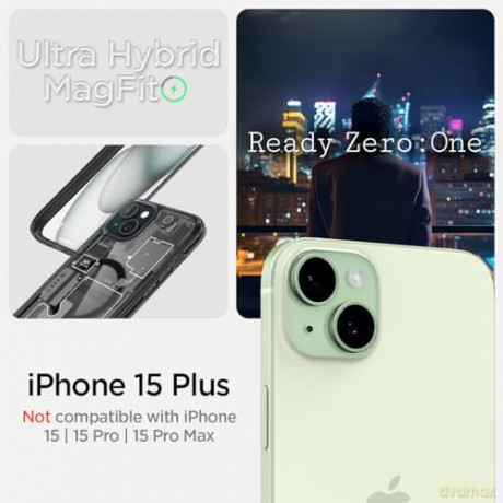 Spigen Ultra Hybrid MagSafe, zero one - iPhone 15 Plus