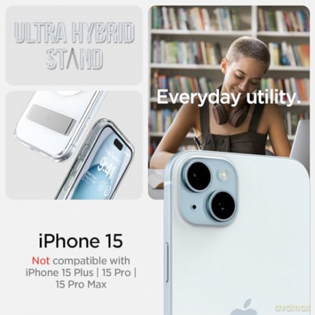 Spigen Ultra Hybrid S MagSafe, crystal clear - iPhone 15