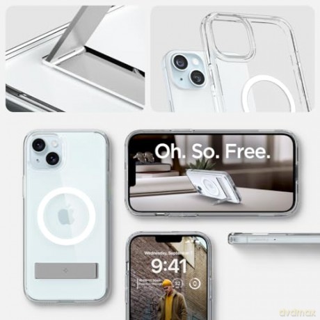 Spigen Ultra Hybrid S MagSafe, crystal clear - iPhone 15