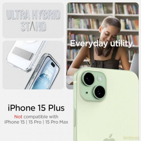 Spigen Ultra Hybrid S MagSafe, crystal clear - iPhone 15 Plus