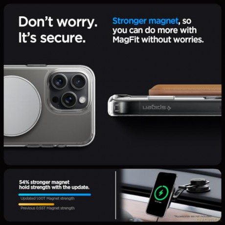 Spigen Ultra Hybrid S MagSafe, graphite - iPhone 15 Pro