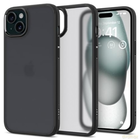 Spigen Ultra Hybrid, frost black - iPhone 15 Plus
