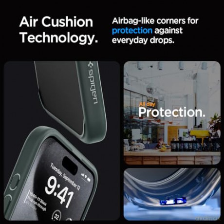 Spigen Ultra Hybrid, frost green - iPhone 15 Pro Max